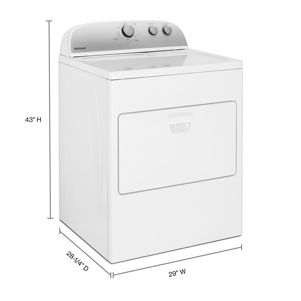 Whirlpool WED4950HW 7.0 cu. ft. Top Load Electric Dryer with AutoDry™ Drying System