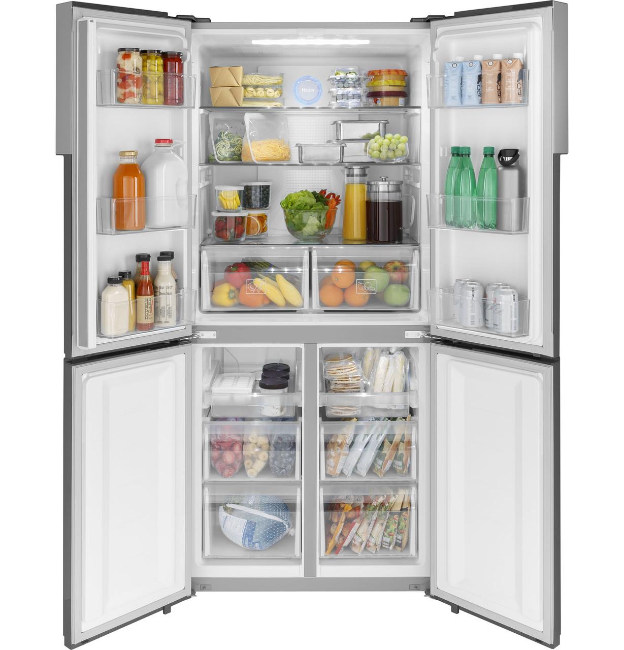 QHE16HYPFS Haier ENERGY STAR® 16.8 Cu. Ft. Quad Door Refrigerator