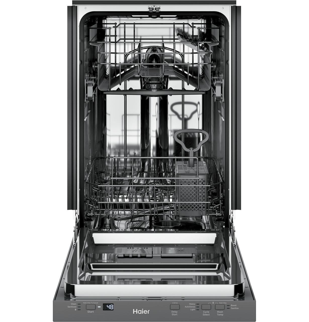 Haier ENERGY STAR® 18" Stainless Steel Interior Dishwasher with Sanitize Cycle