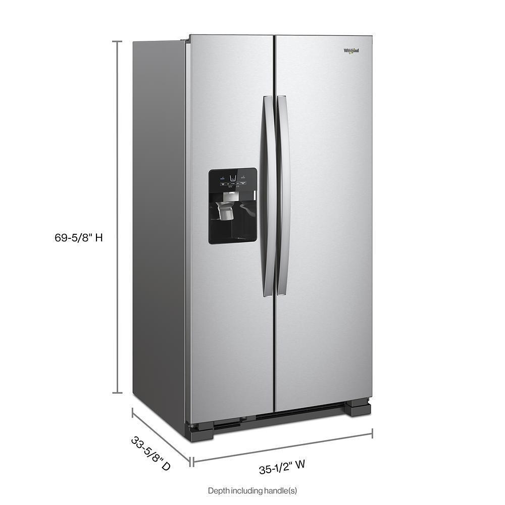 Whirlpool WRS325SDHZ 36-inch Wide Side-by-Side Refrigerator - 25 cu. ft.