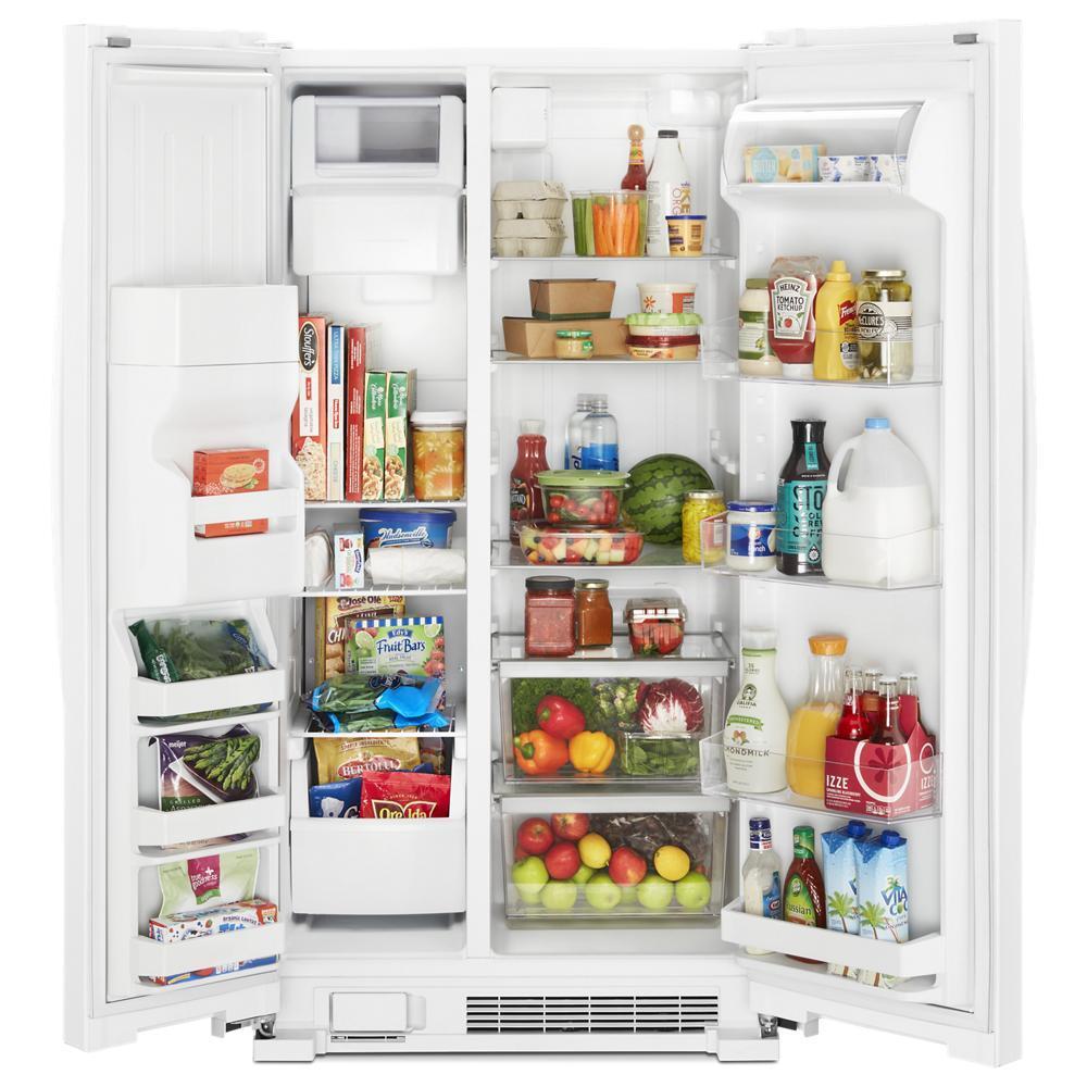 Whirlpool WRS331SDHW 33-inch Wide Side-by-Side Refrigerator - 21 cu. ft.