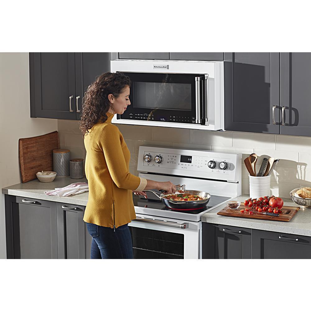 Kitchenaid KFEG500EWH 30-Inch 5-Element Electric Convection Range