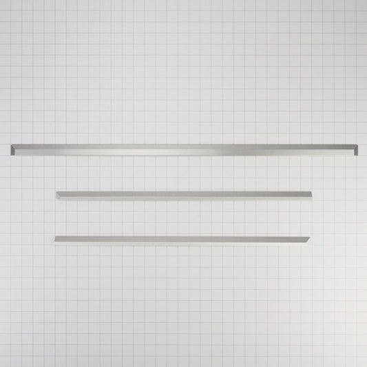 Whirlpool W10675028 34" Slide-in Range Trim Kit, Stainless Steel, with (3) trim pieces, and installation instructions