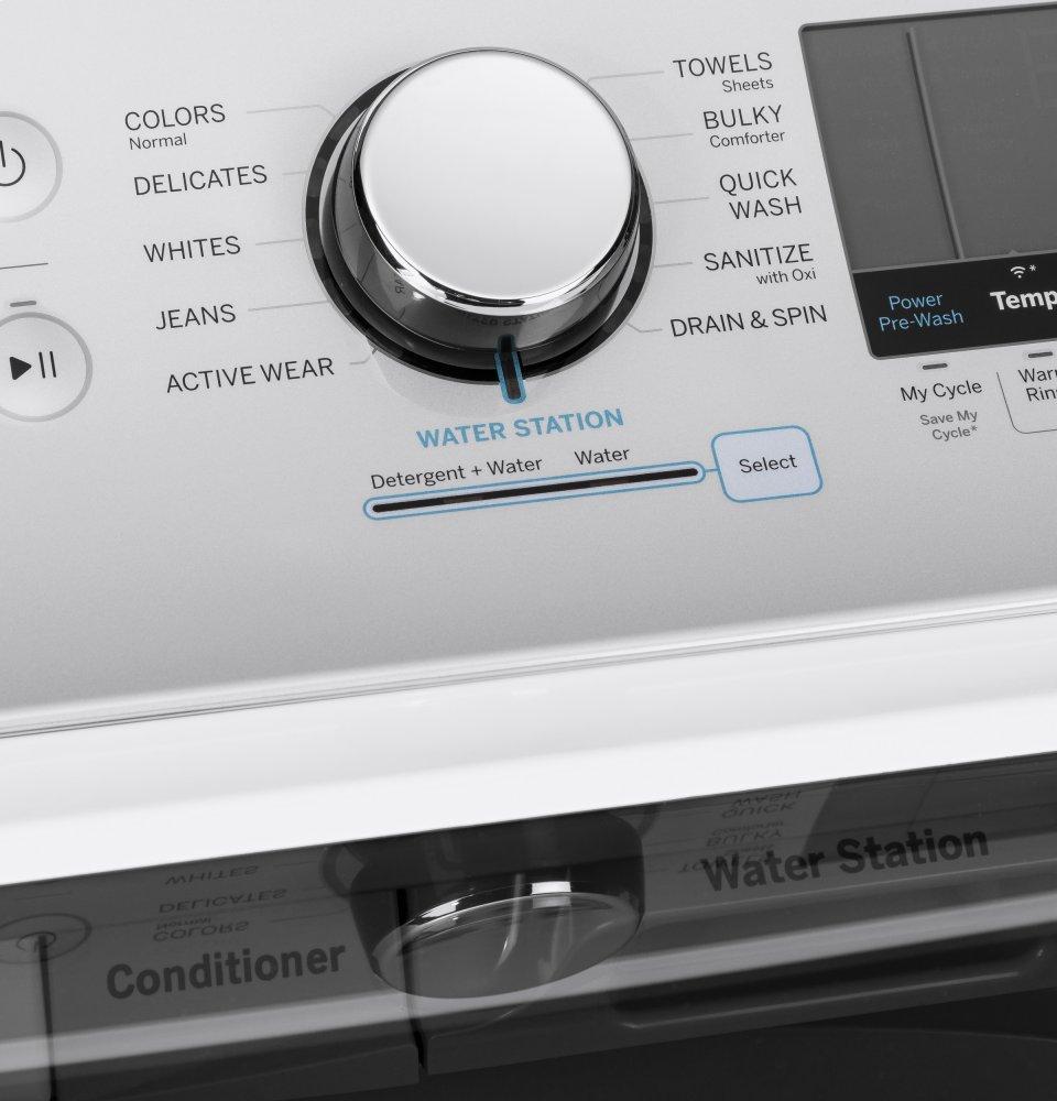 GE® 5.0 cu. ft. Capacity Smart Washer with Sanitize w/Oxi and SmartDispense