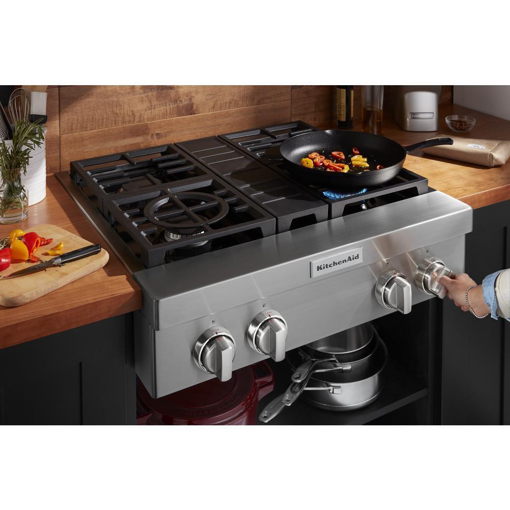 KCGC500JSS KitchenAid® 30'' 4-Burner Commercial-Style Gas Rangetop