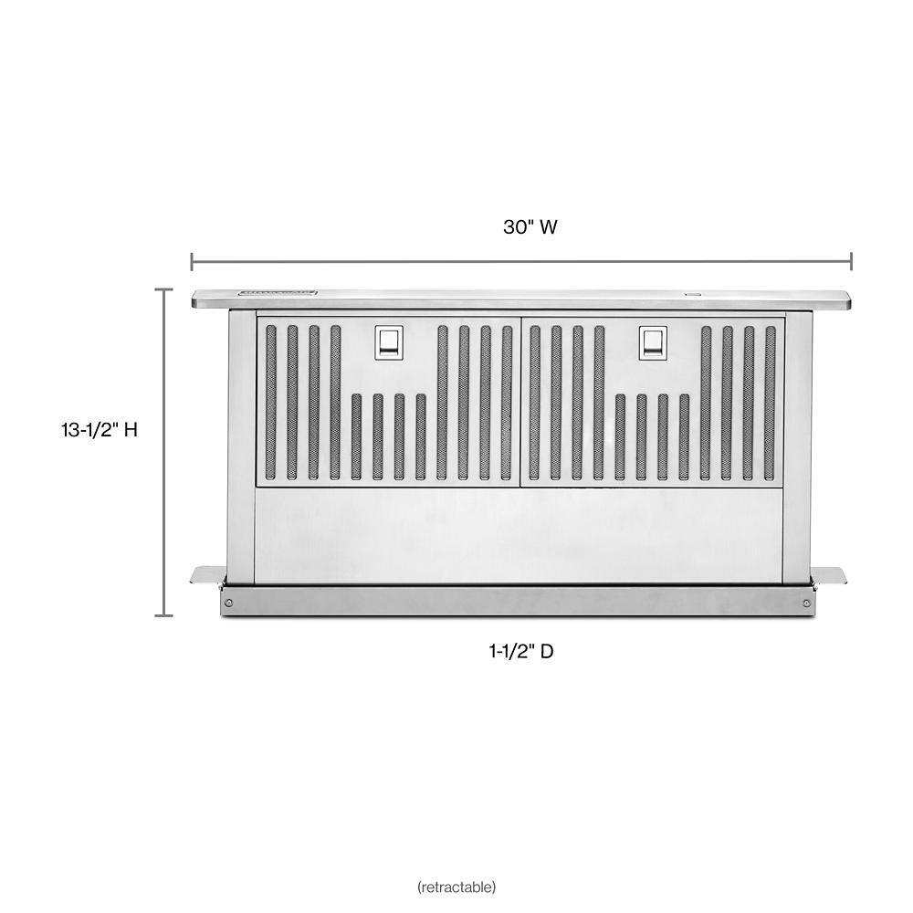 Kitchenaid KXD4630YSS 30" Retractable Downdraft Ventilation System