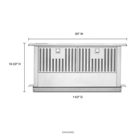 Kitchenaid KXD4630YSS 30" Retractable Downdraft Ventilation System