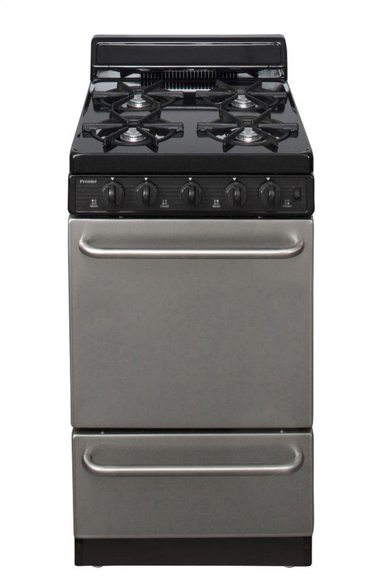 Premier SAK600BP 20 in. Freestanding Gas Range in Stainless Steel