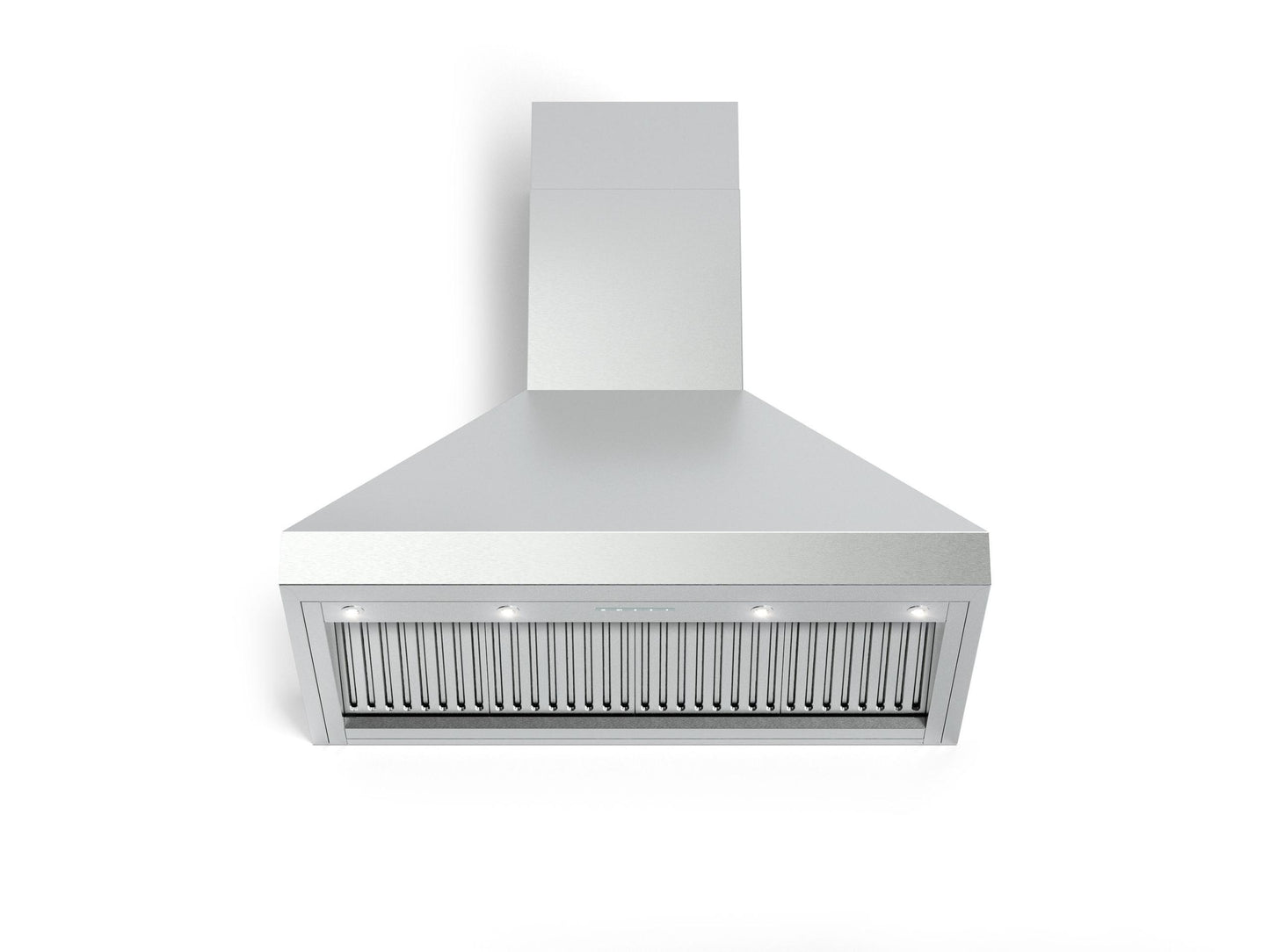 Verona VECHW48GSS 48" Designer Chimney Wall Hood- 1200 CFM - 4 Speeds