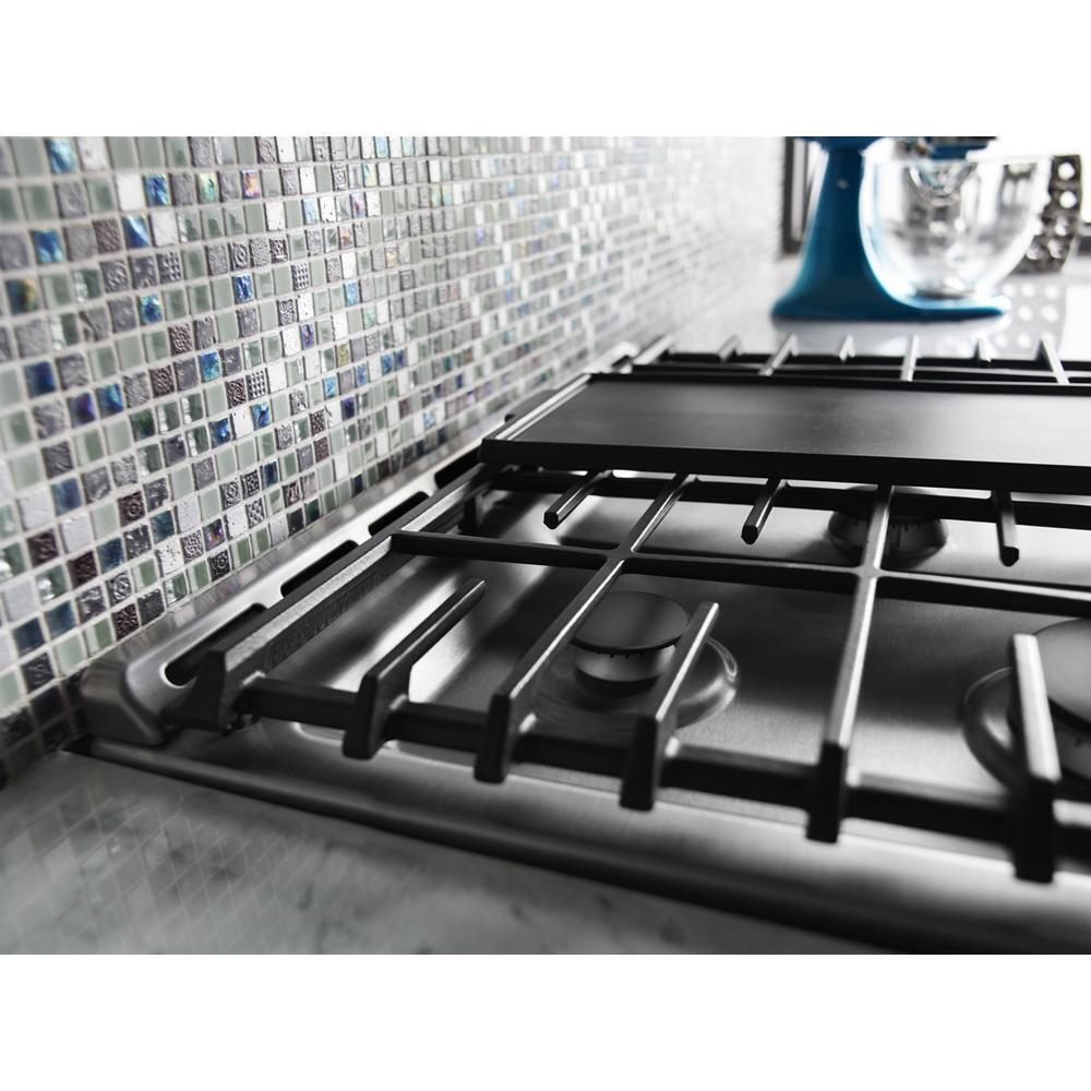 Kitchenaid KSGB900ESS 30-Inch 5 Burner Gas Convection Slide-In Range with Baking Drawer