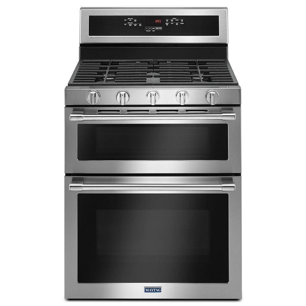 KitchenAid KFGD500ESS 30-Inch 5 Burner Gas Double Oven Convection