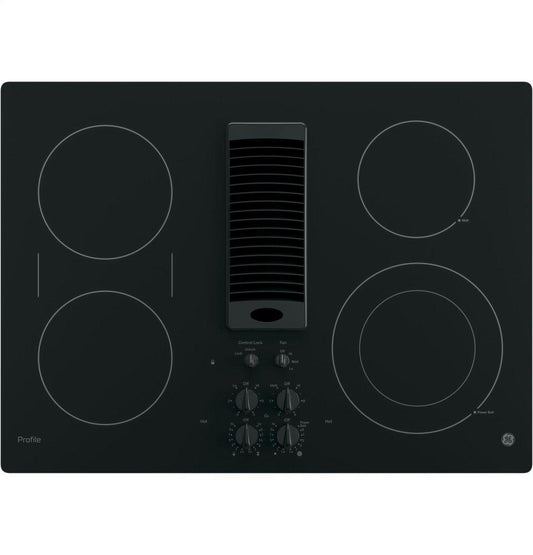 PP9830DRBB GE Profile™ 30" Downdraft Electric Cooktop