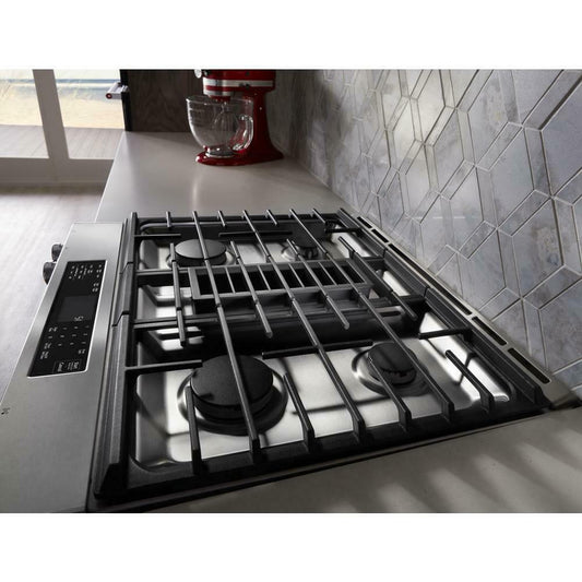 Kitchenaid KSDG950ESS 30-Inch 4-Burner Dual Fuel Downdraft Slide-In Range