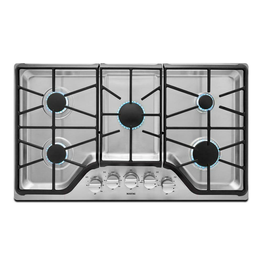 Maytag MGC9536DS 36-inch Wide Gas Cooktop with DuraGuard™ Protective Finish