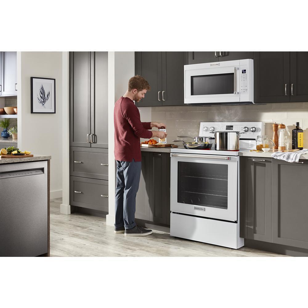 Kitchenaid KFEG500EWH 30-Inch 5-Element Electric Convection Range