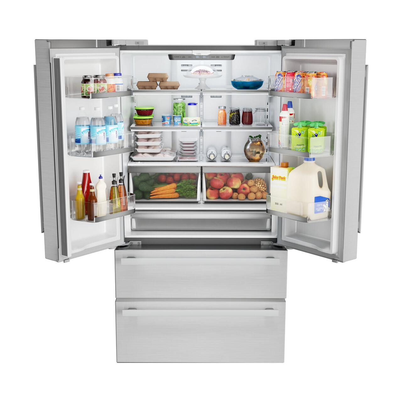 Sharp French 4-Door Counter-Depth Refrigerator