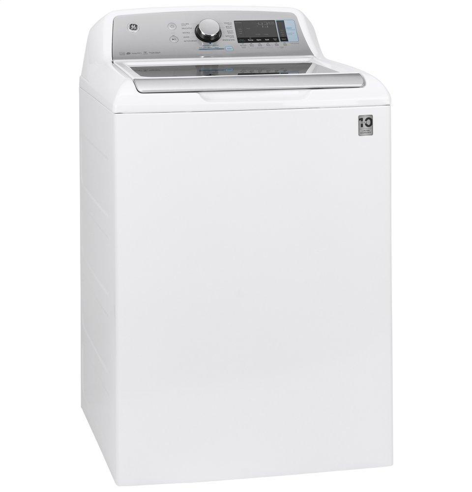 GE® 5.0 cu. ft. Capacity Smart Washer with Sanitize w/Oxi and SmartDispense