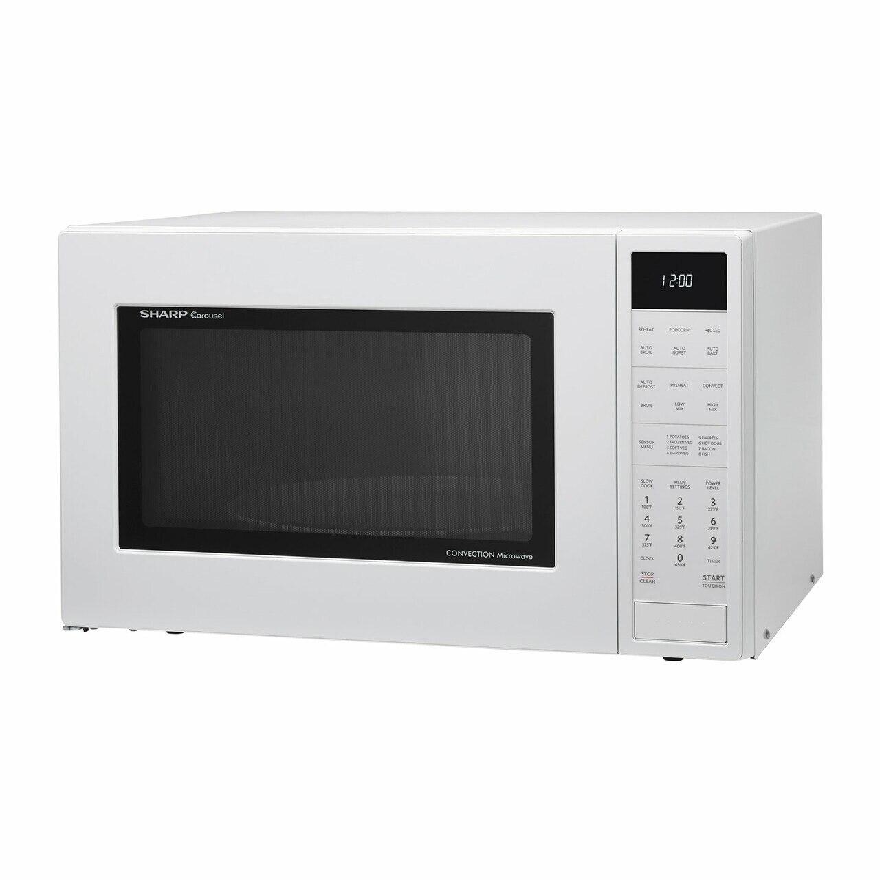 Sharp SMC1585BW 1.5 cu. ft. 900W Sharp White Carousel Convection + Microwave Oven