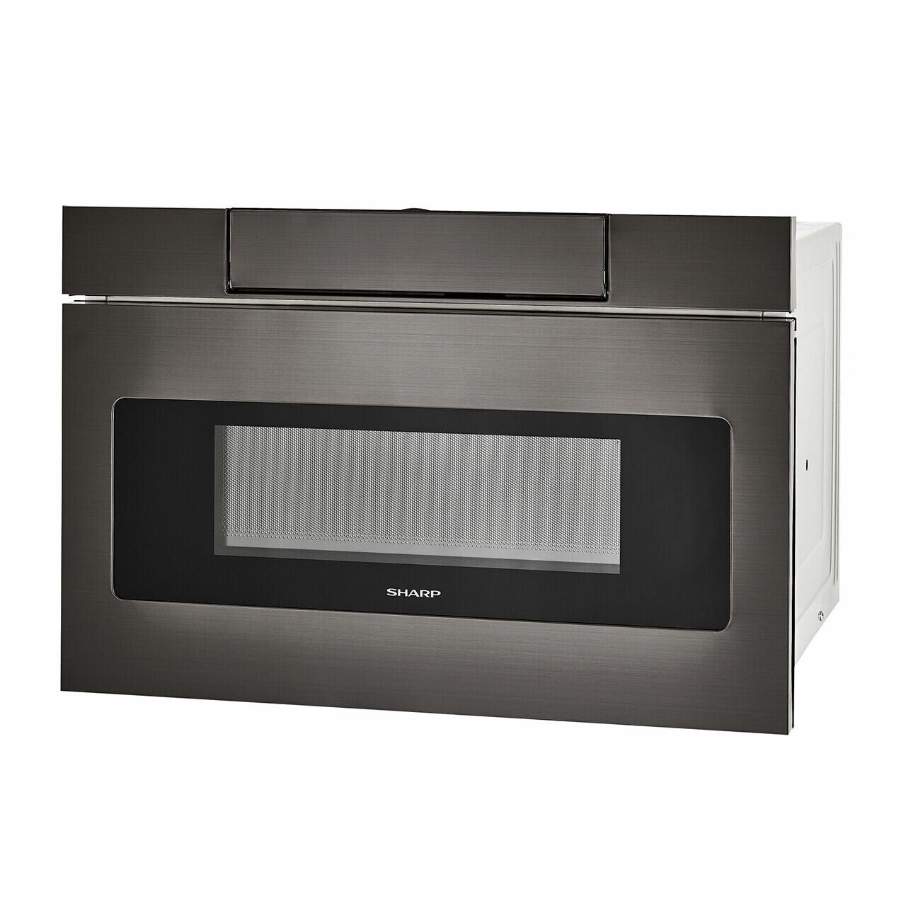 Sharp SMD2470AH 24 in. 1.2 cu. ft. 950W Sharp Black Stainless Steel Microwave Drawer Oven