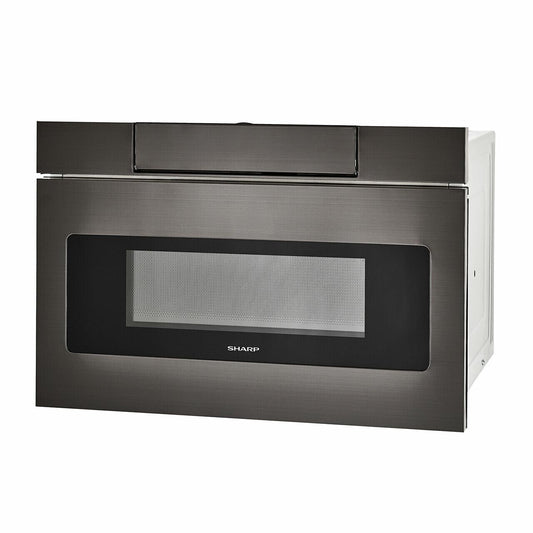 Sharp SMD2470AH 24 in. 1.2 cu. ft. 950W Sharp Black Stainless Steel Microwave Drawer Oven