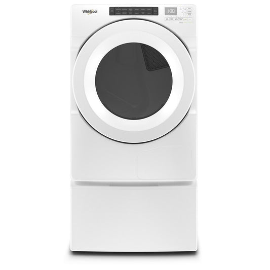 Whirlpool WHD560CHW 7.4 cu.ft Front Load Heat Pump Dryer with Intiutitive Touch Controls, Advanced Moisture Sensing