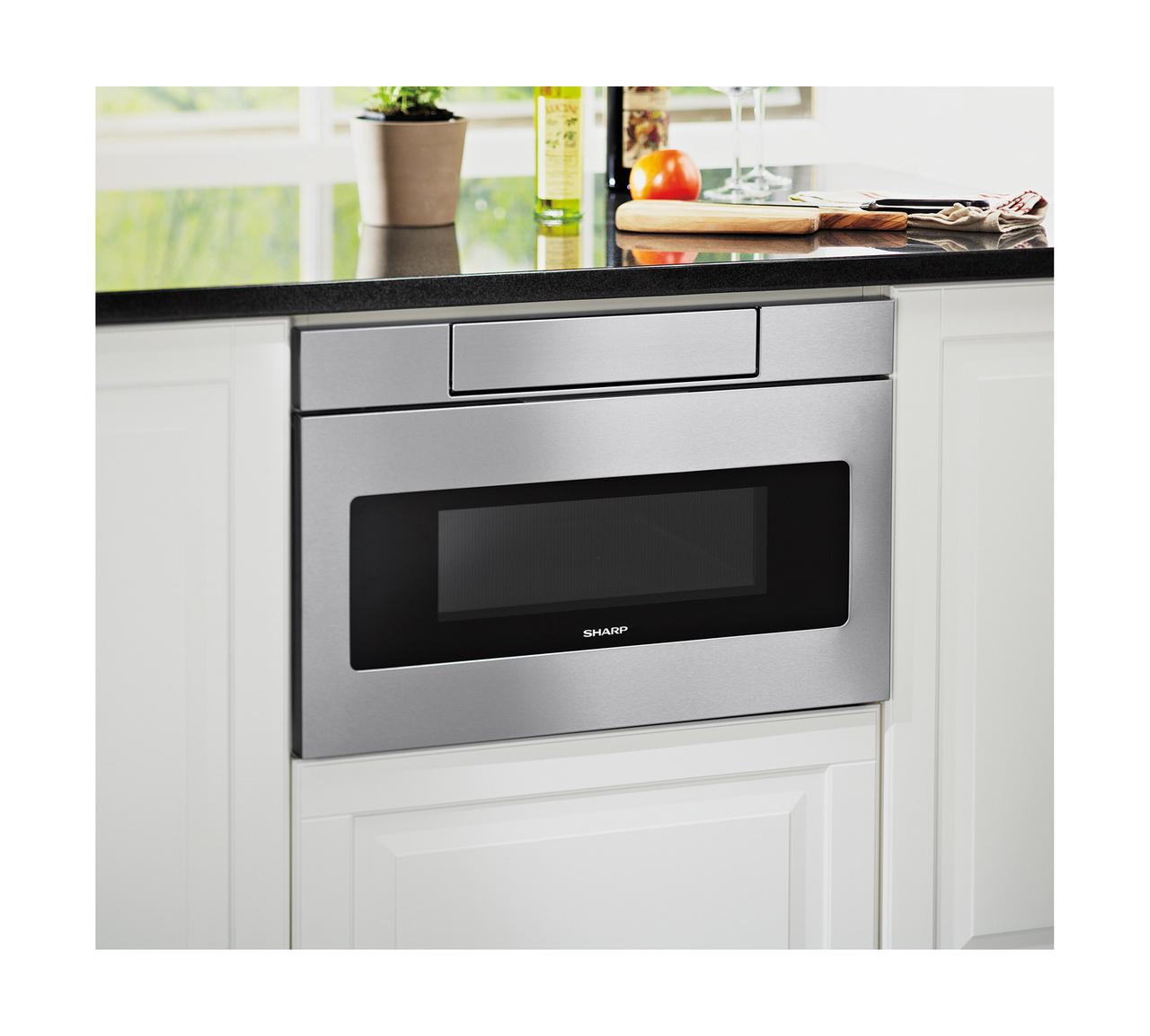 Sharp 24 in. 1.2 cu. ft. 950W Sharp Stainless Steel Microwave Drawer Oven