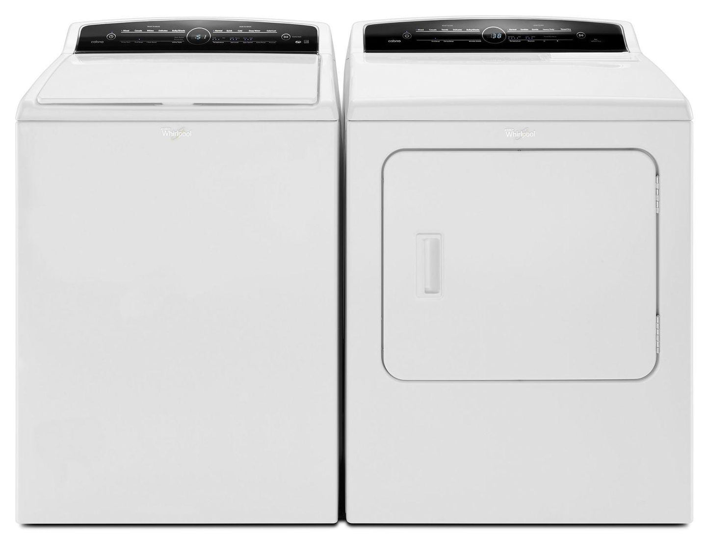 Whirlpool WGD7000DW 7.0 cu.ft Top Load HE Gas Dryer with Advanced Moisture Sensing, Intuitive Touch Controls White