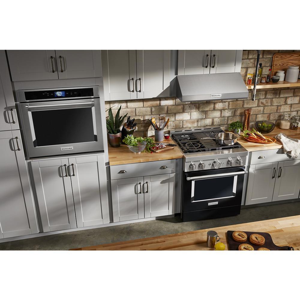 KFGC500JBK KitchenAid® 30'' Smart Commercial-Style Gas Range with 4 Burners