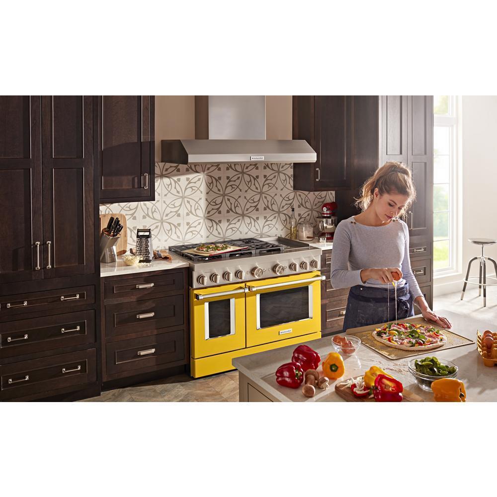 KFDC558JYP KitchenAid® 48'' Smart Commercial-Style Dual Fuel Range with Griddle