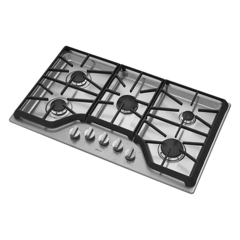 Maytag MGC9536DS 36-inch Wide Gas Cooktop with DuraGuard™ Protective Finish