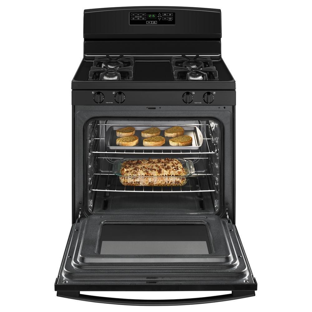 Amana AGR6303MMB 30-inch Gas Range with Bake Assist Temps