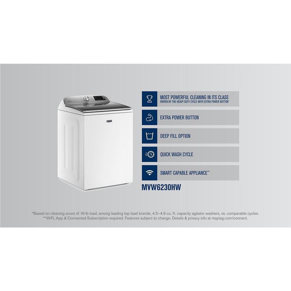 Maytag MVW6230HW Smart Top Load Washer with Extra Power - 4.7 cu. ft.