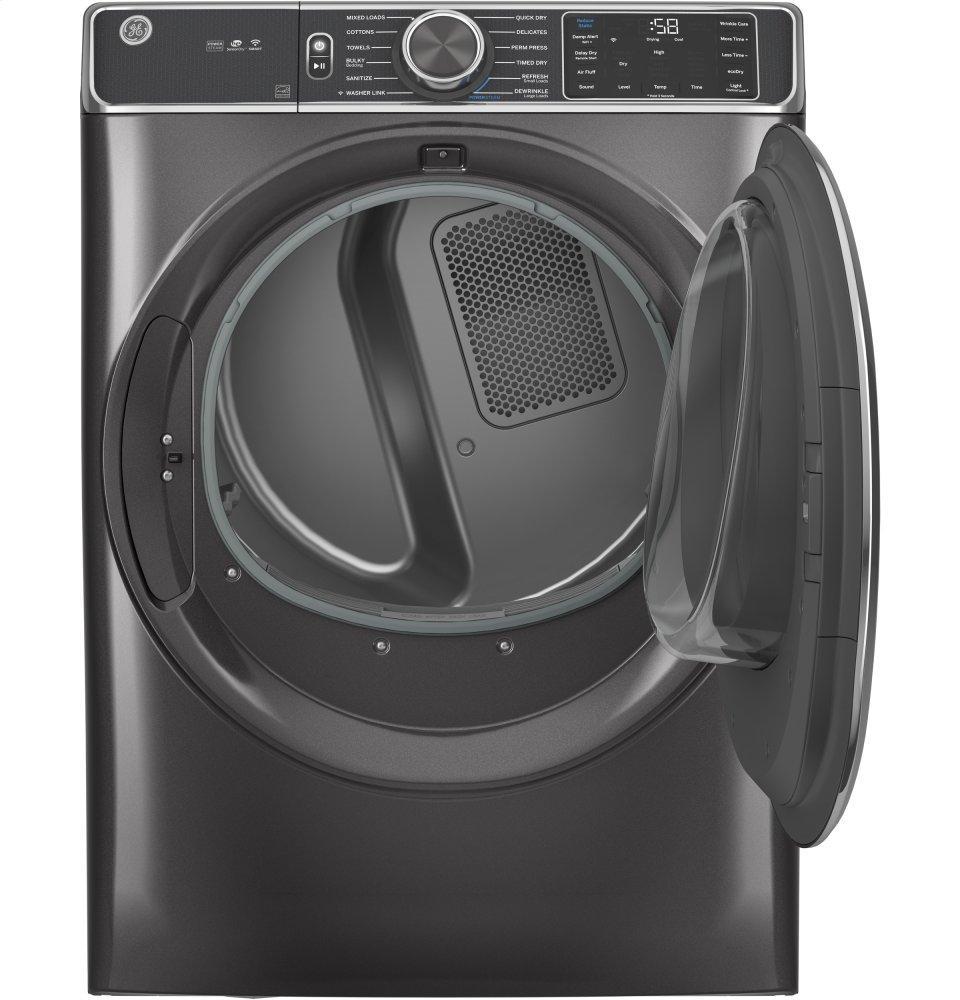 GE® 7.8 cu. ft. Capacity Smart Front Load Electric Dryer with Steam and Sanitize Cycle