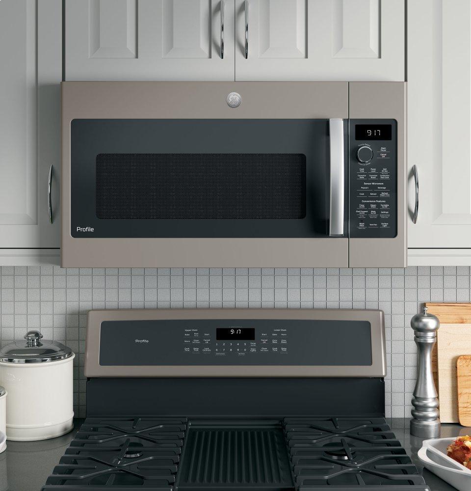 GE Profile™ 1.7 Cu. Ft. Convection Over-the-Range Microwave Oven