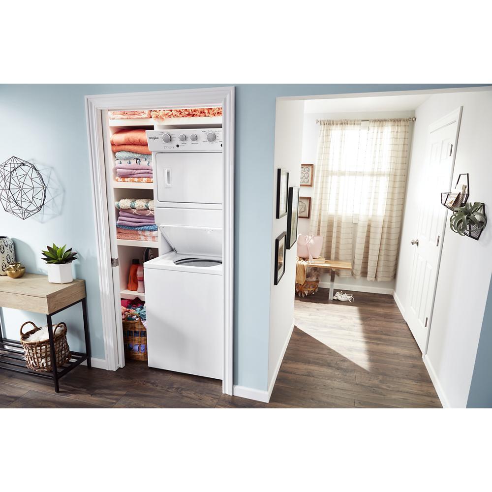 Whirlpool WET4027HW 3.5 cu.ft Electric Stacked Laundry Center 9 Wash cycles and AutoDry™
