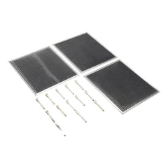 Whirlpool W10412939 Range Hood Charcoal Replacement Filter Kit for Models IH6302YS, IHW6302YB, IHW7302YS (Includes 3 Filters and 12 Clips)