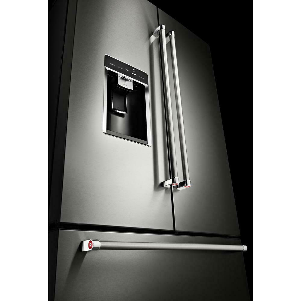 Kitchenaid 23.8 cu. ft. 36" Counter-Depth French Door Platinum Interior Refrigerator with PrintShield™ Finish