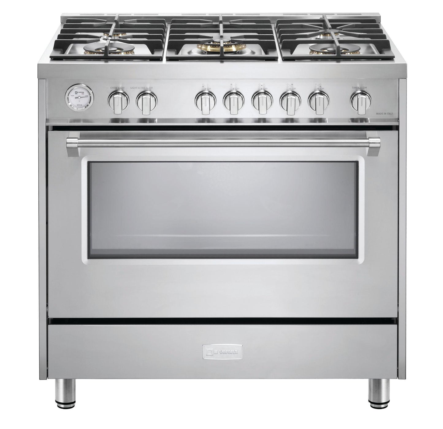 Verona VDFSGG365SS Designer 36" Gas Single Oven Range - Stainless Steel
