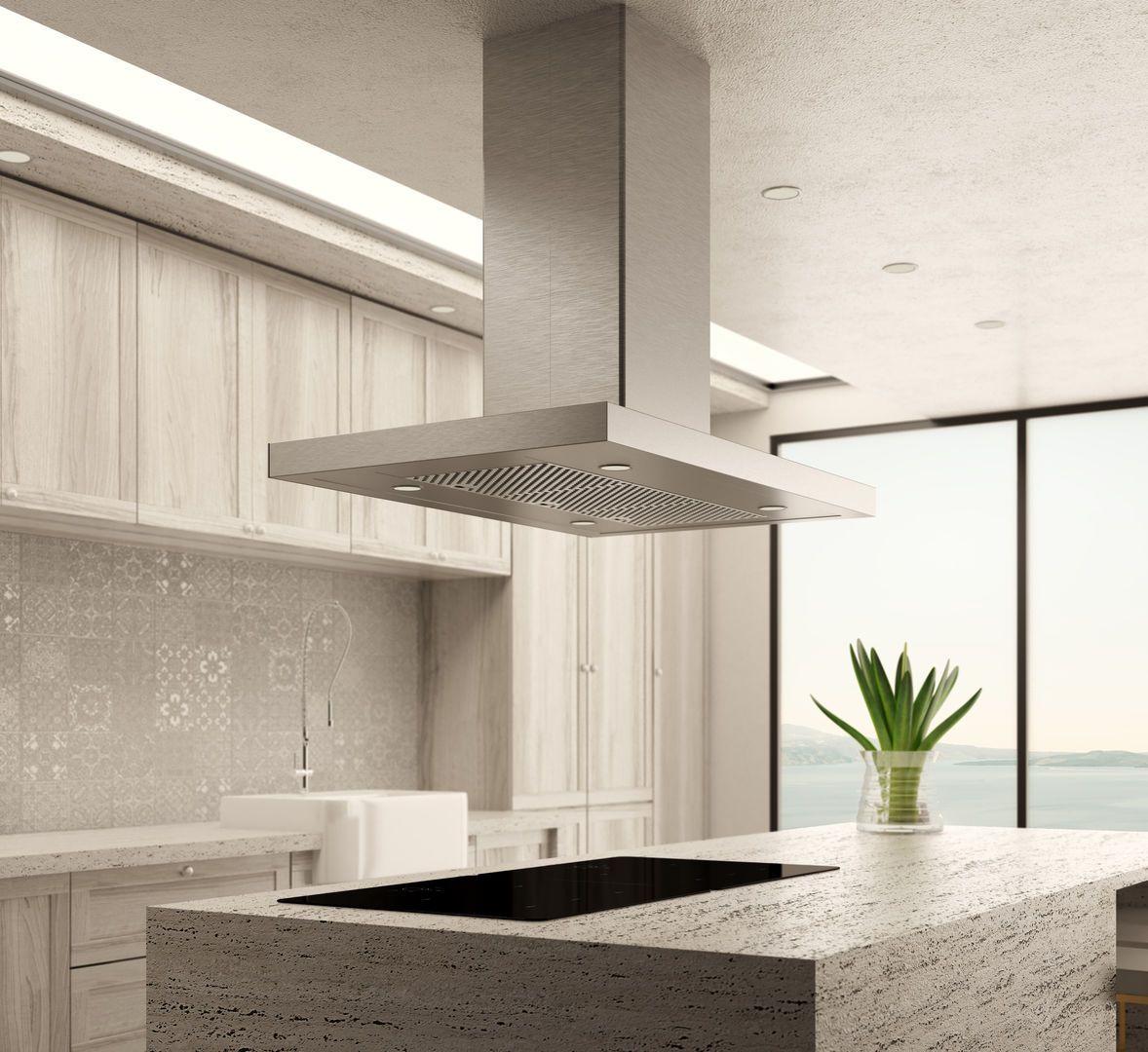 Elica EMG636S1 MAGGIORE Island Range Hood 36" wide - 600CFM