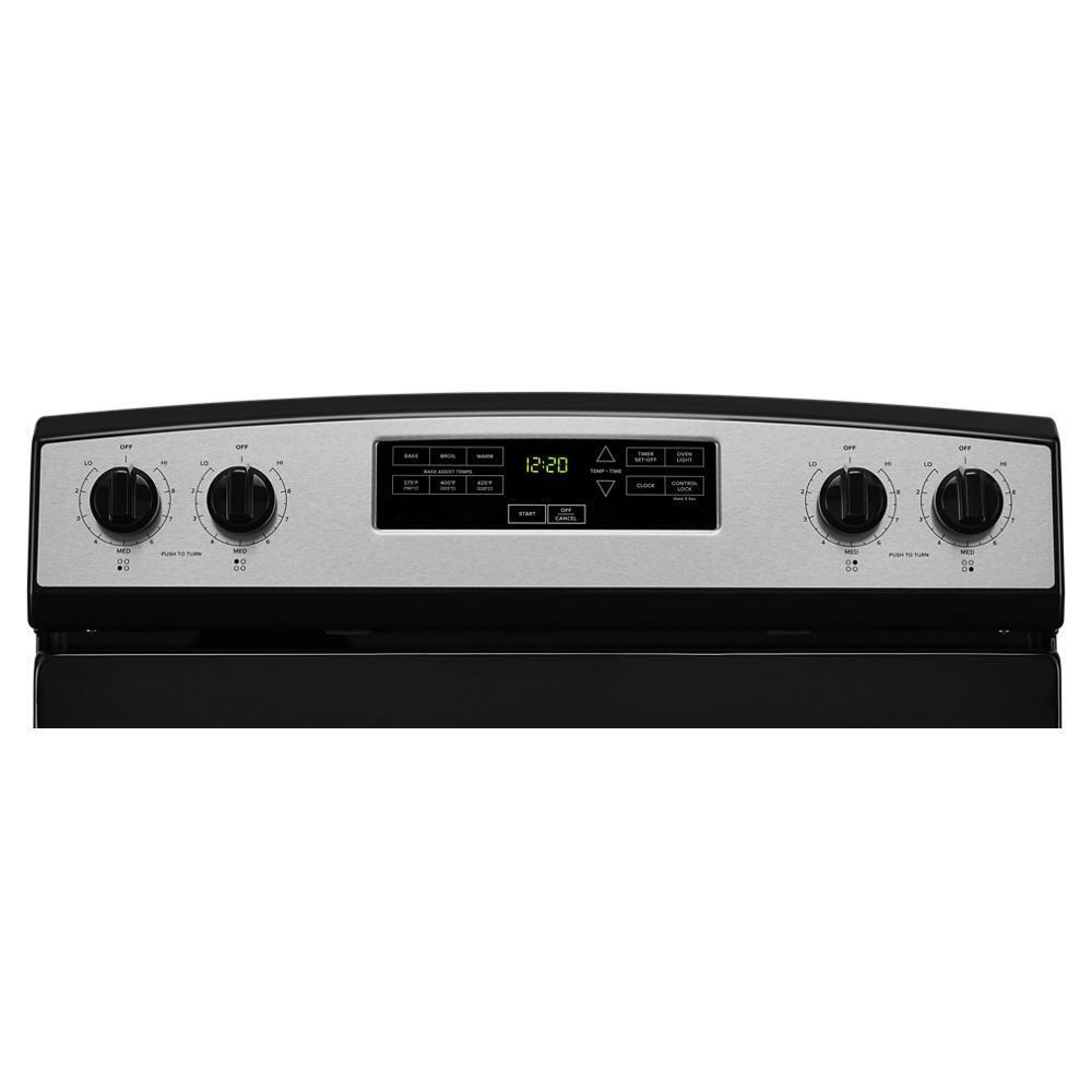 Amana AER6303MMS 30-inch Amana® Electric Range with Extra-Large Oven Window