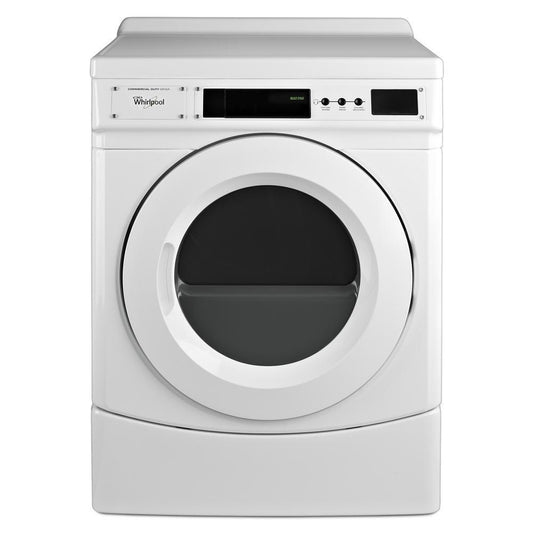Whirlpool CGD9160GW 27" Commercial Gas Front-Load Dryer, Non-Vend