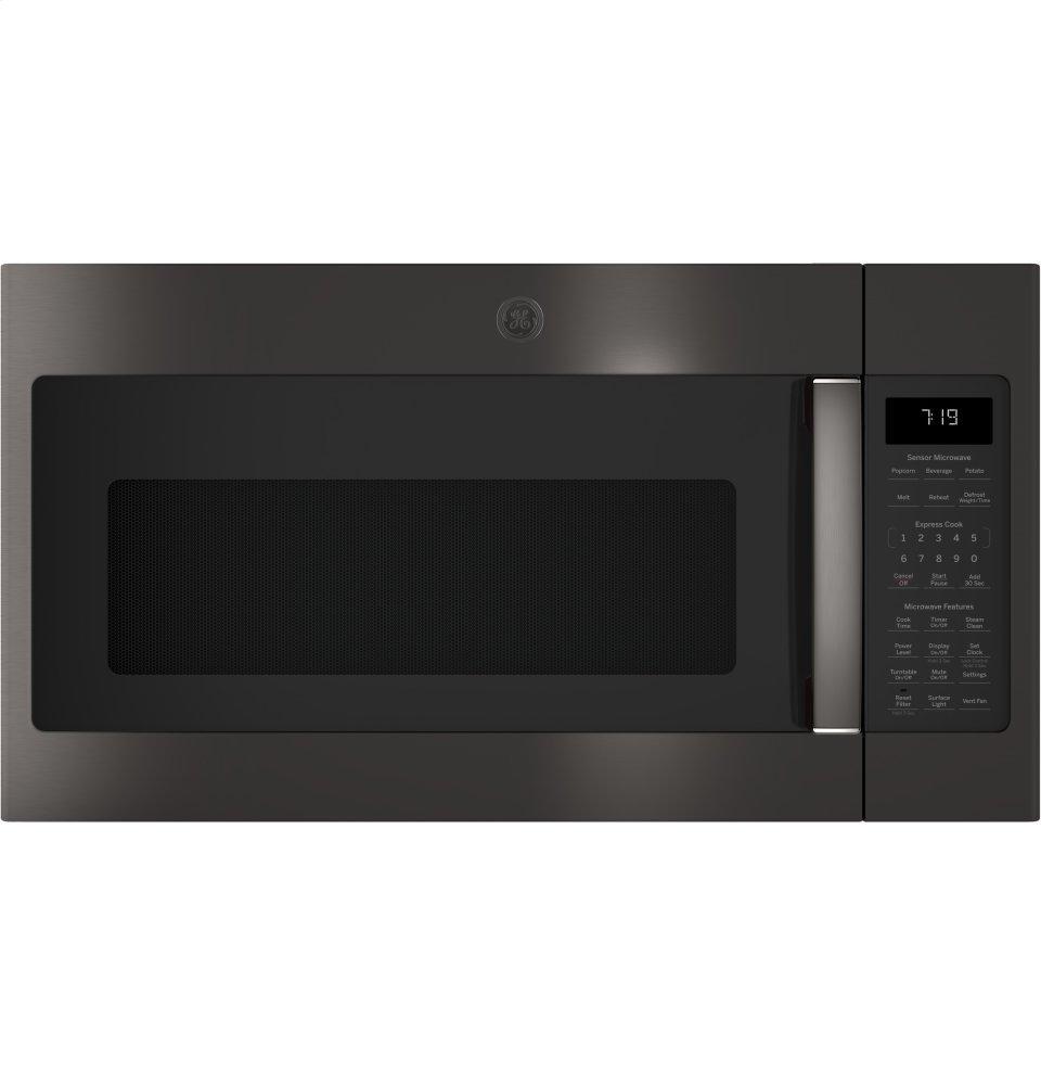 JNM7196BLTS GE® 1.9 Cu. Ft. Over-the-Range Sensor Microwave Oven with Recirculating Venting
