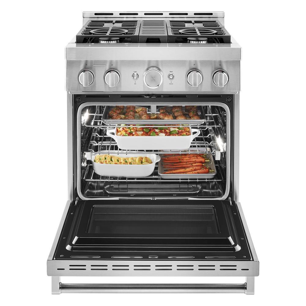KFGC500JSS KitchenAid® 30'' Smart Commercial-Style Gas Range with 4 Burners
