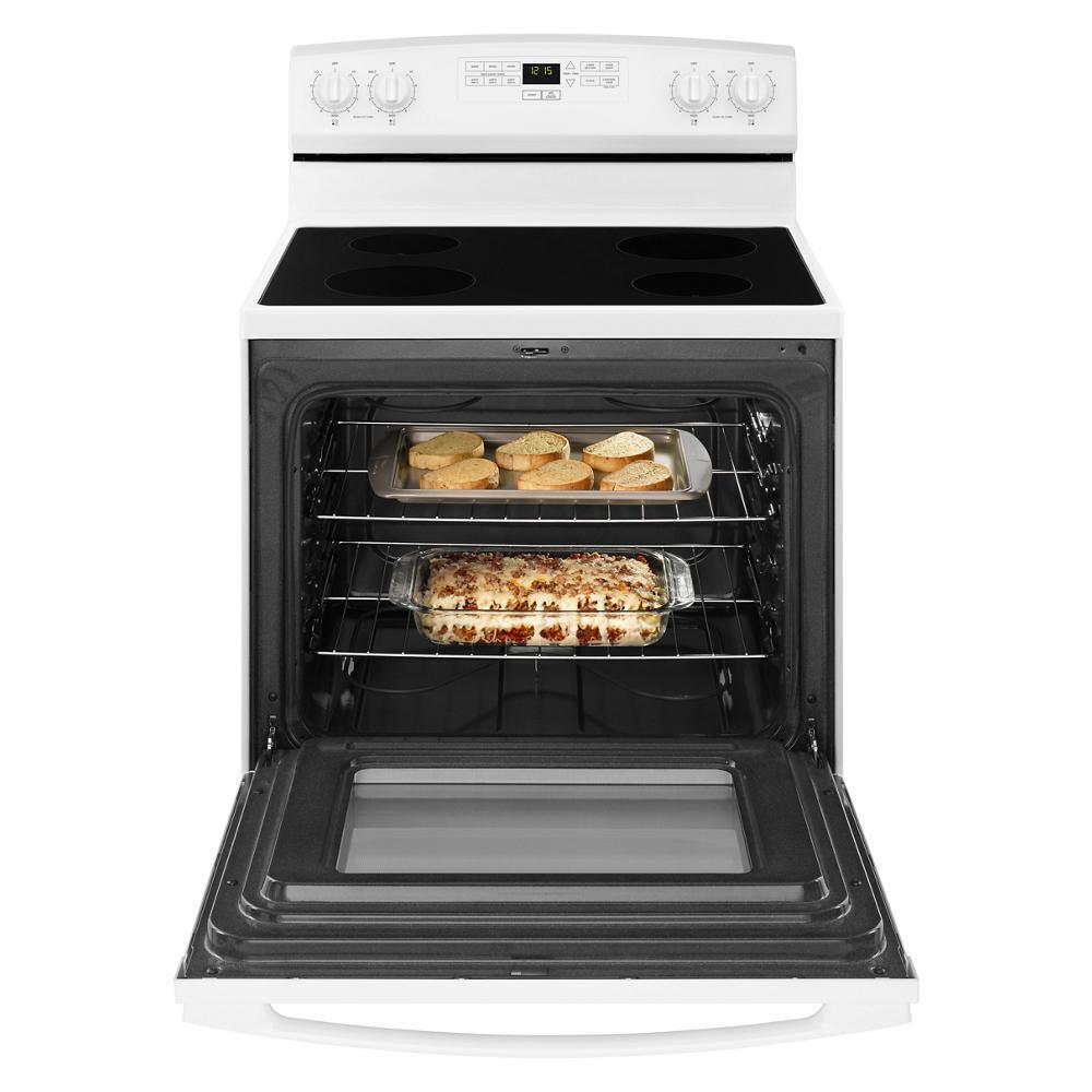Amana AER6303MFW 30-inch Amana® Electric Range with Extra-Large Oven Window