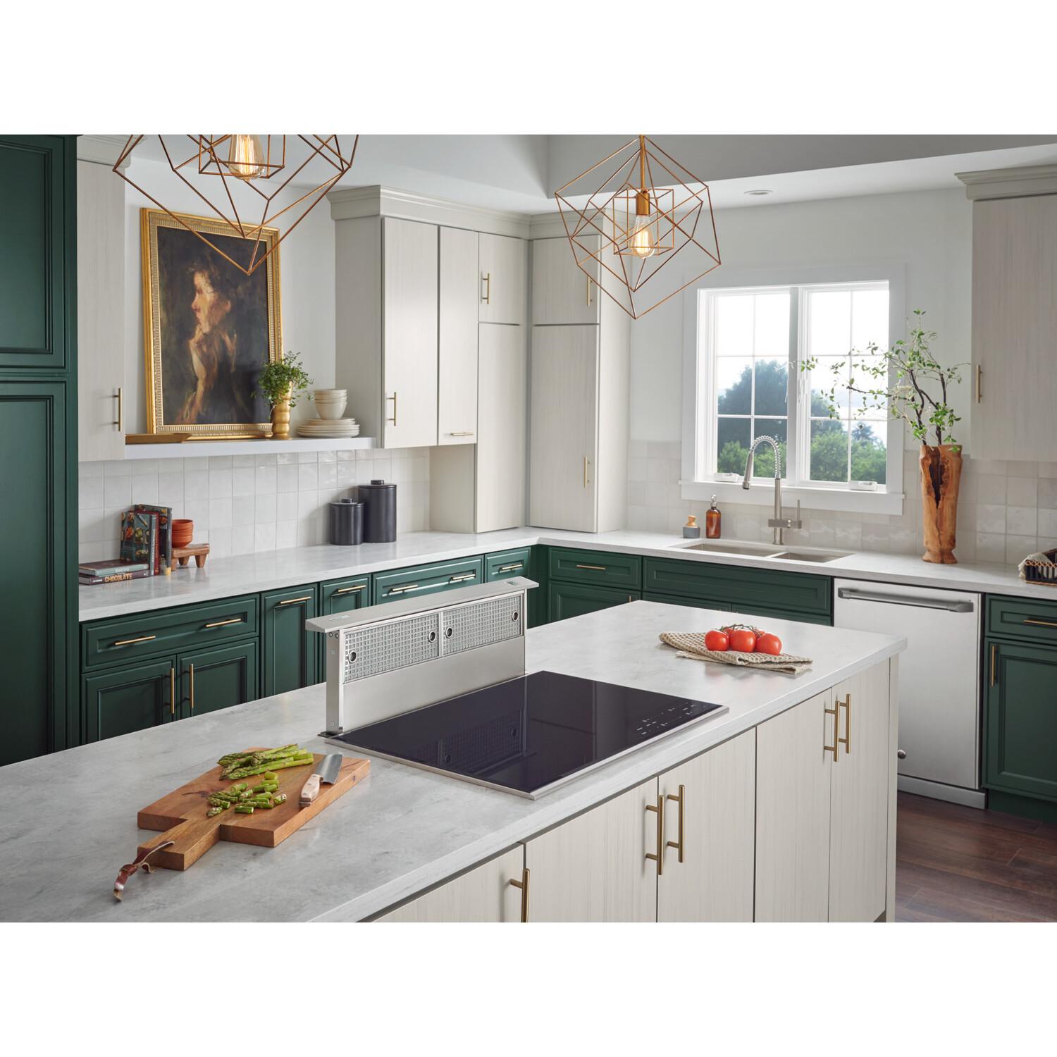 Broan(R) 36-Inch Telescopic Downdraft Range Hood System, 600 Max Blower CFM, Stainless Steel