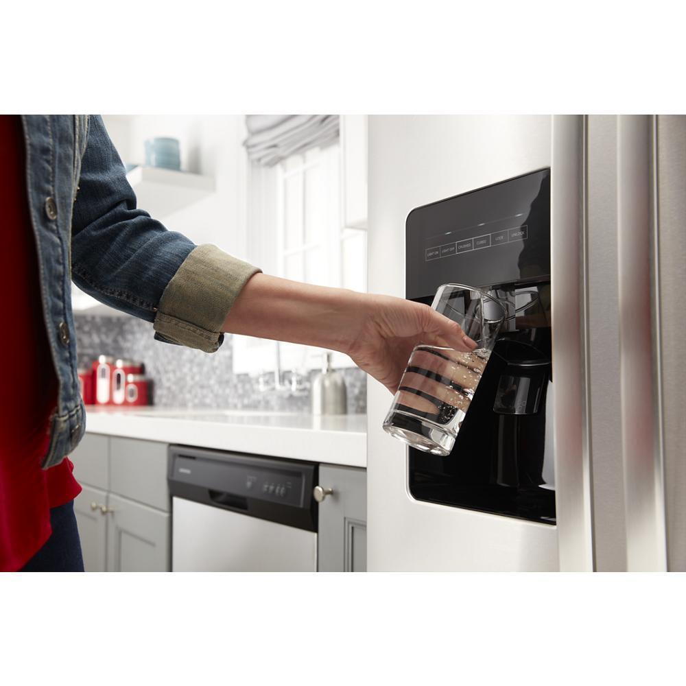 Amana ASI2575GRS 36-inch Wide Side-by-Side Refrigerator with Dual Pad External Ice and Water Dispenser - 25 Cu. Ft.