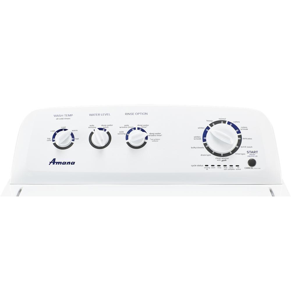 Amana NTW4519JW Large Capacity Top Load Washer with High-Efficiency Agitator