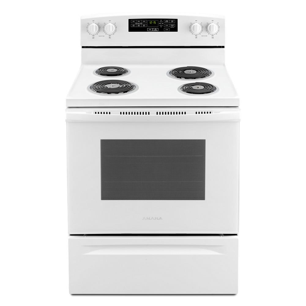 Amana ACR4503SFW 30-inch Amana® Electric Range with Self-Clean Option