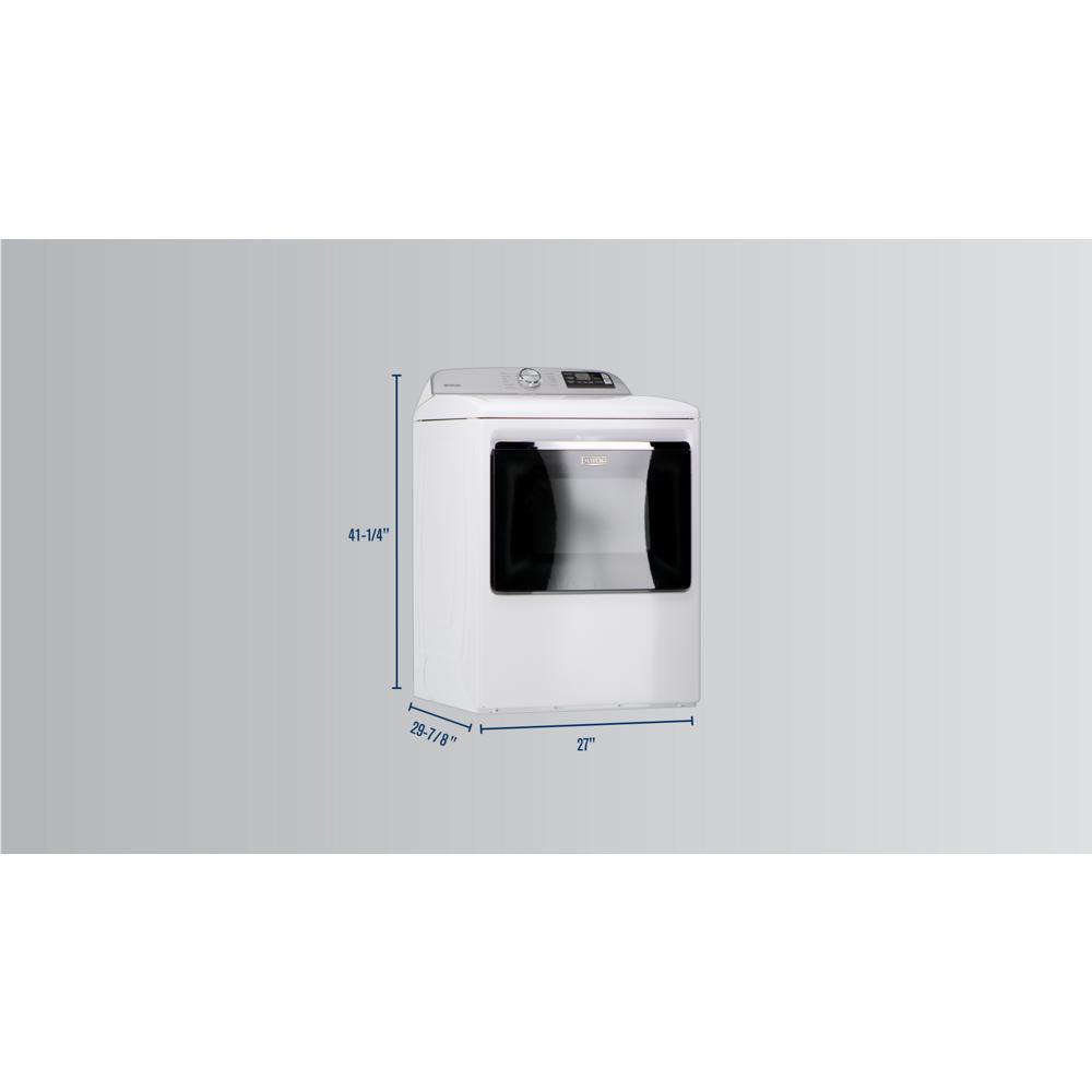 Maytag MED6230RHW Smart Top Load Electric Dryer with Extra Power Button - 7.4 cu. ft.
