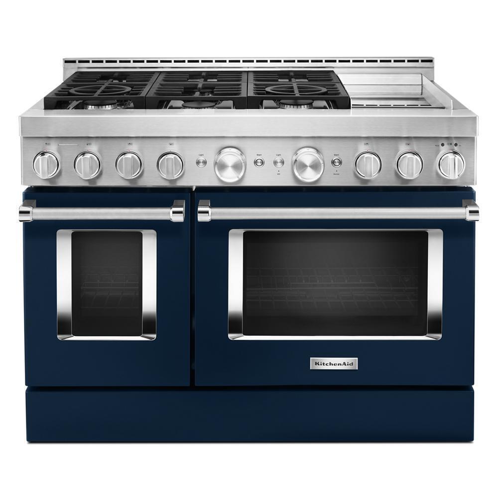 KFGC558JIB KitchenAid® 48'' Smart Commercial-Style Gas Range with Griddle
